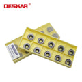 DESKAR CNC Lathe Carbide Inserts Turning Tools Machining Milling Cutter Blade RPMT10T3MOE-JS LF6018
