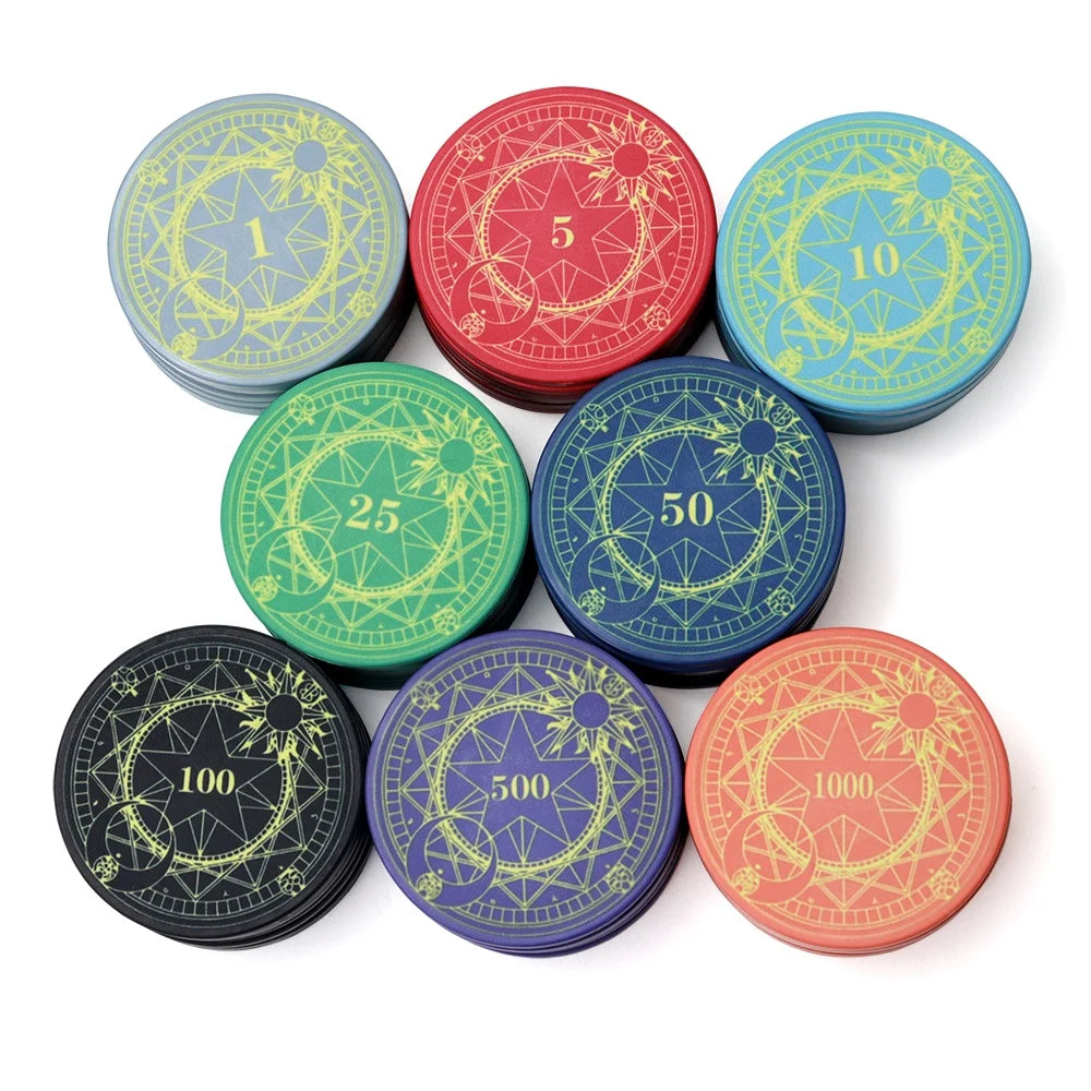 Factory Supply 43mm Chips De Poker Ceramic 12g with Custom logo Keramik Wsop Design Can Custom for Caisno Royale Table Game
