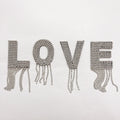 Decorative Alphabet 26 Letter Tassel Rhinestone Patch for Bag LT9326