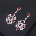 Shiny Zircon Fancy Jewelry Wearable Accessories Engagement Ceremony Graceful Rhinestone Earrings