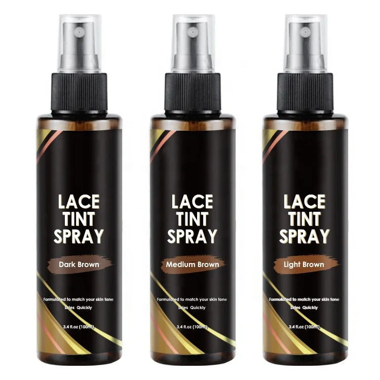 Private Label Clear Front Lace Wig Removal Glue Set Remover Water Proof Hair Tint Spray Extensions Tools 50pc Vendor Lace
