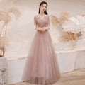 Women Party Temperament Lace Formal Elegant Ladies Evening Prom Dresses