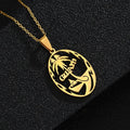 Manufacturer Guam Map Chain Necklaces Stainless Steel Silver 18K Gold Plated Guam Flag Map Pendant Necklace