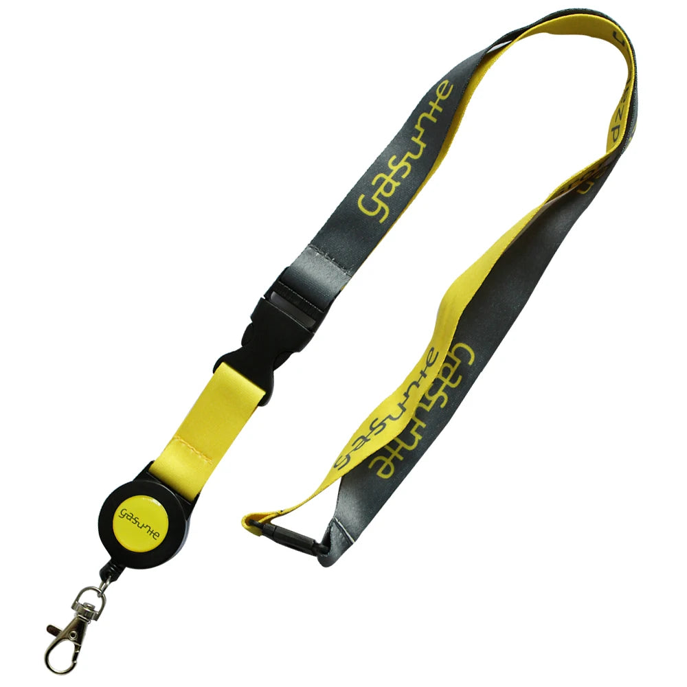 0.8 Inch Width Lanyard with Snap Hook Badge Reel Buckle and Safety Release
