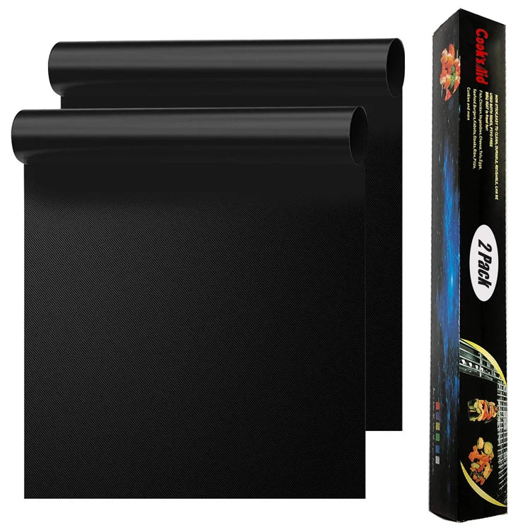 Heavy Duty Reusable and Easy to Clean  Works on Electric Grill Gas Charcoal BBQ Grill Mat Non-stick