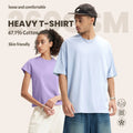260g Sorona Macaron T Shirt Heavyweight Loose Fit Drop Shoulder Short Sleeve Streetwear Tee for OEM ODM Wholesale