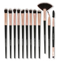 Eye Makeup Brushes 12 Pcs Professional Eye Brush Set Black Eye Makeup Brush Set