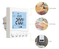 Under Floor Heating System Thermostat Large LCD Programmable Water Heating Modbus 485 Thermostat Non-WiFi
