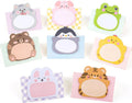 Kawaii Animal Self-Stick Notes Cartoon Markers Flags Cute Shapes Self-Stick Memo Pads Students Home Office Roommates Gifts
