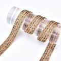 New Gold Glass Rhinestone Tassel Chain DIY Crystal AB Dancing Bridal Belt Trim