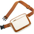 Custom Logo Waterproof Women's PU Leather Belt Bum Bag Fanny Pack Small Travel Chest Bag Pouch Waist Bags