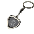 Drop Shipping Keychain Open Locket Heart Photo Frame Metal Keychain for Mother Day