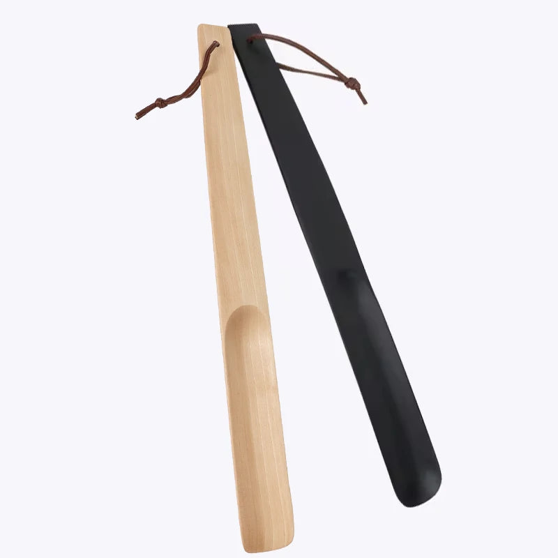 Wooden Easy Wear Helper Shoehorn Shoe Spoon Long Handle Lazy Shoe Spoon Luxury Wood Shoe Horn