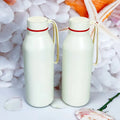 20oz Stainless Steel Insulated Water Bottle Portable Vacuum Flask with Silicone Sleeve Classic Design Style