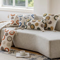Innermor 2024 New Arrival Dots Tufted Throw Pillow case Polyester and Cotton Fabric Cushion Cover Customized 18x18 Inch