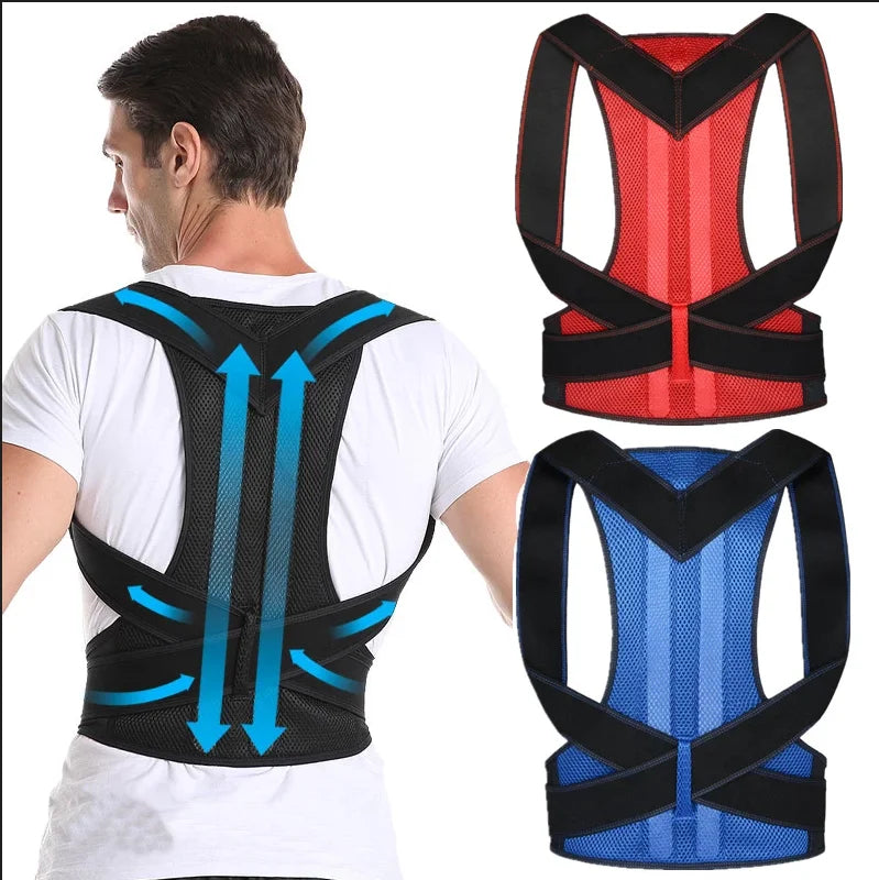 Adjustable Posture Corrector Breathable Back Support with Shoulder Straightener Protective Device for Men Women Babies