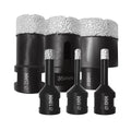 Porcelain Hole Cutter Vacuum Braze Dry Diamond Drill Bit Set for Ceramic