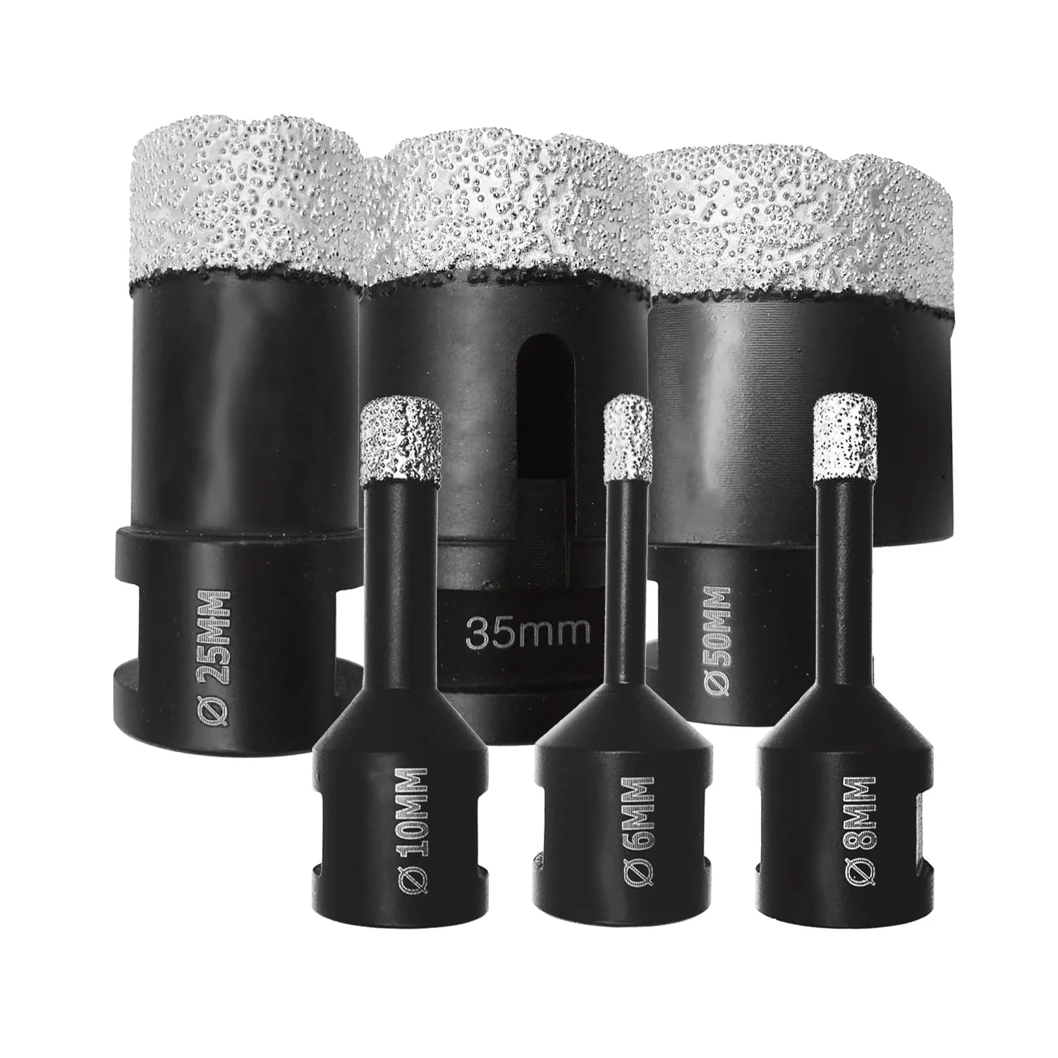 Porcelain Hole Cutter Vacuum Braze Dry Diamond Drill Bit Set for Ceramic