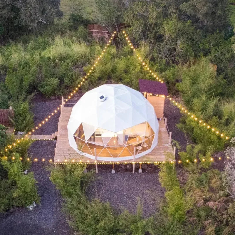 Garden Igloo Glamping PVC Round Dome Tent for Glamping Resort