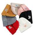 24 Hours Design Wholesale Embroidery Butterfly Pattern Warm Winter Caps Unisex Knitted Custom Beanie Hats