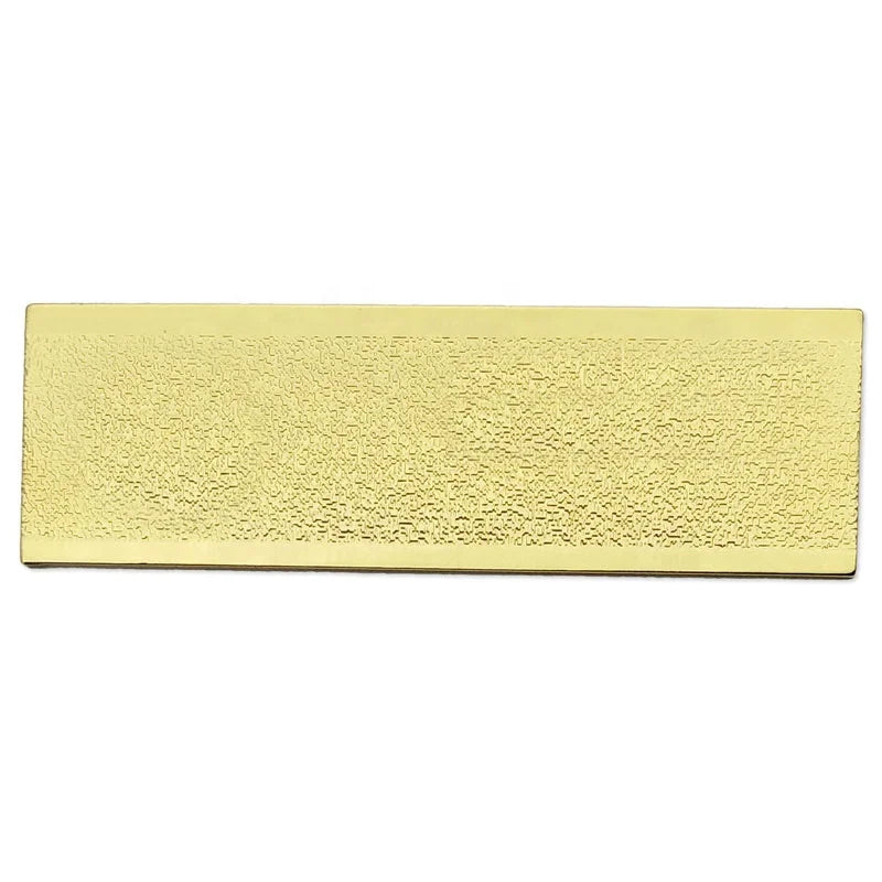 Wholesale Metal Gold Blank Employee ID Badge Lapel Pin With Safety Pin Uniform Chest Brooch Name Tag Custom Logo
