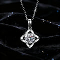 Classic Hundred Vvs D Color 1CT Moissanite Clover Pendant S925 Sterling Silver Tanabata Valentine's Day Gift