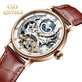 KINYUED J055 New Design Automatic Watches Men Watch Genuine Leather  Relojes  Watches for Men Mechanical
