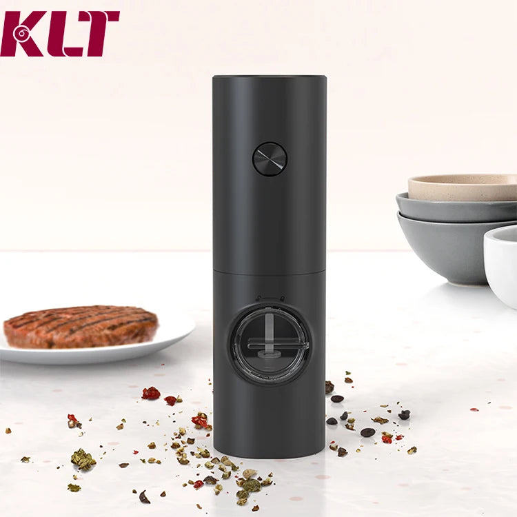 Battery Electric Automatic Salt Mill Pepper Grinder Ceramic Coarseness Adjustable Salt Grinder Electric Pepper Mill