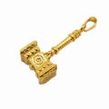 Wholesale Punk Thor Hammer Pendant Necklace Gold Plated Stainless Steel Hammer Pendant Men Thor Charms Jewelry