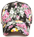 Women Spring Holiday Hawaii Flower Baseball Fashion Cotton Canvas Cap