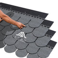 Wholesale Custom Japanese Style Fish Scale Cloud Gray Asphalt Shingles House Roof Tiles with Friendly Prices for Turkey Nepal