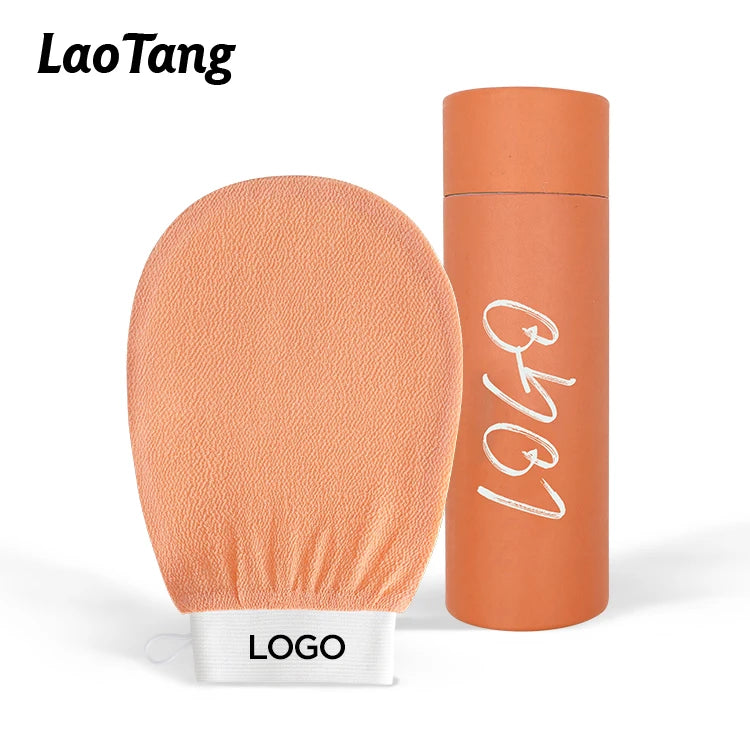 Customize Logo Body Bath Hammam Kessa Peeling Gloves Bath Exfoliating Scrubber Gants Exfoliantor