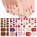 Zhengxiang New Design 3D Metal Toe Finger Nail Stickers CMYK Colors UV Varnishing Die Cutting 22 Strips