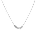 Rainbowking Wholesale Elegant 925 Silver Link Necklace for Women Trendy Fantasy Chain with Zircon Main Stone Bead Collana Design