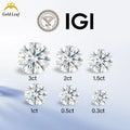 Goldleaf Lab  IGI Certified HPHT CVD Lab Created E Color Loose Diamonds 1CT 2CT 3CT VVS VS Loose Lab Grown Diamond