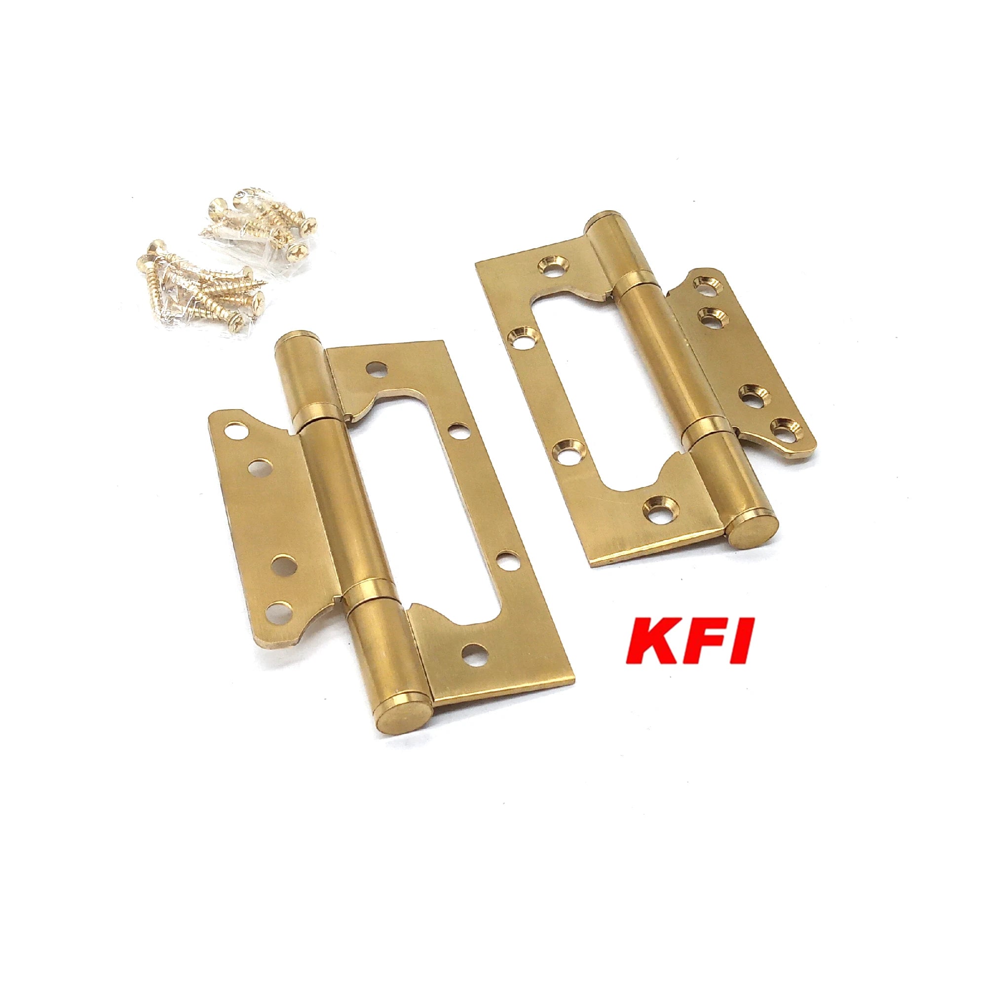 Golden Stainless Steel 304 Butterfly Door Hinge Soft Close Bearing Door for Bedroom Kitchen Bathroom Use