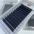 Quality Ellipse Flat Split Tip Mink Lash Extensions Russian Volume