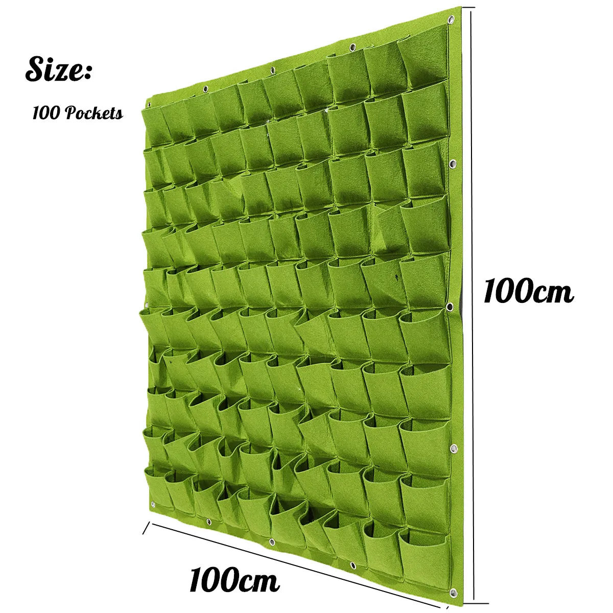 Large Outdoor Breathable Felt Grow Bag for Herbs Vegetables & Flowers Vertical Hanging Planter for Garden or Home Use