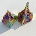 Wholesale Natural Rainbow Bismuth Ore Raw Material Crystal Metal Ore Bismuth Crystal Ornaments