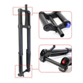 DH 29er Dual Crown/Inverted Fork Tapered/Straight Thru Axle Air Suspension MTB Fork with Lockout & Damping Control