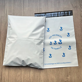 Biodegradable Custom Print White Poly Mailer Bag Personalized Logo Plastic Shipping Bags for Clothing Packaging