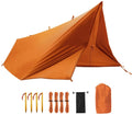 Woqi  Beautiful Color  Outdoor Awning Hiking Compact and Portable Smooth and Durable  Rain Fly Tarp with Hammock