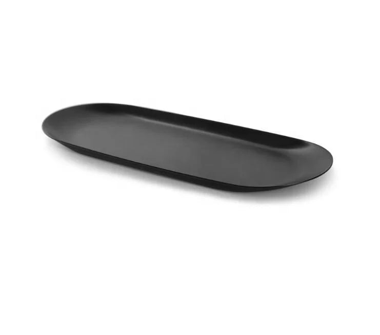 Superior Matte Black Stainless Steel Candle Tray With Private Label