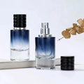 30ml 50ml Black and Red Luxury Cosmetic Container Empty Gradient Colored Perfume Glass Bottles with Screw Sprayer