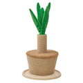 Flower Pot Design Cat Tree Scratcher Plush Wear-Resistant Post Toy and Board with Climbing Features