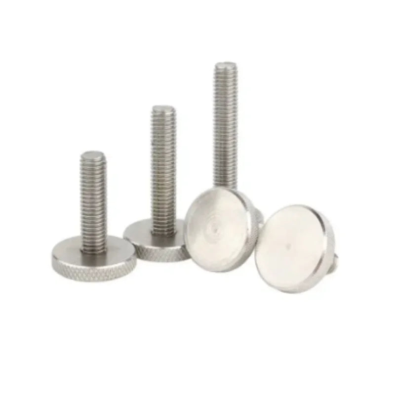 DIN653  M3 M4 M5 M6 M8 M10 A2-70 Stainless Steel SS304 Knurled Thumb Screw Low Type