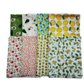 8pcs Mixed Colors Fruits Patterns Printed Woven Cotton Cloth Eco-Friendly Durable Patchwork Fabric Squares Bundles Home Hand