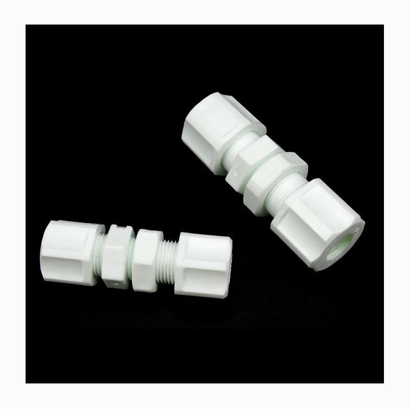 China Suppliers' PP Bulkhead Union Plastic Joint 6mm 8mm 12mm for Pipe Fittings