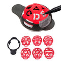 Factory Supply 6-in-1 Golf Ball Liner Marking Tool Multi-Template Drawing Alignment Signs Golf Ball Scribe Sets