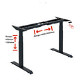 Ada Modern Dual Motor Office Work Height Adjustable Electric Lift Computer Sit to Stand Desk With Adjustable Beam